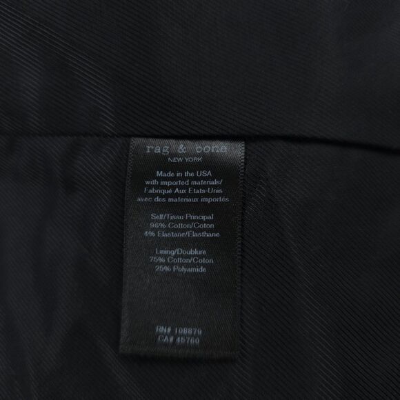 NEW Rag & Bone Archer Gingham Blazer Black White Plaid Old Money Preppy Academia - Picture 12 of 13